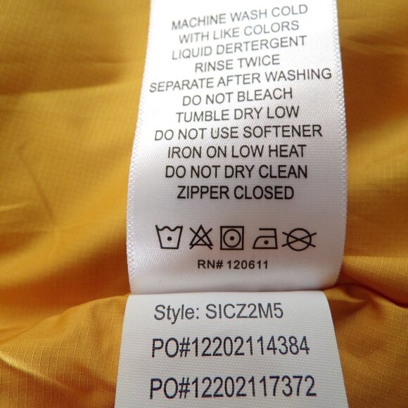 Stoic Men's M Puffer Jacket Full Zip Light Weight Blue Orange Color Block - Picture 11 of 11